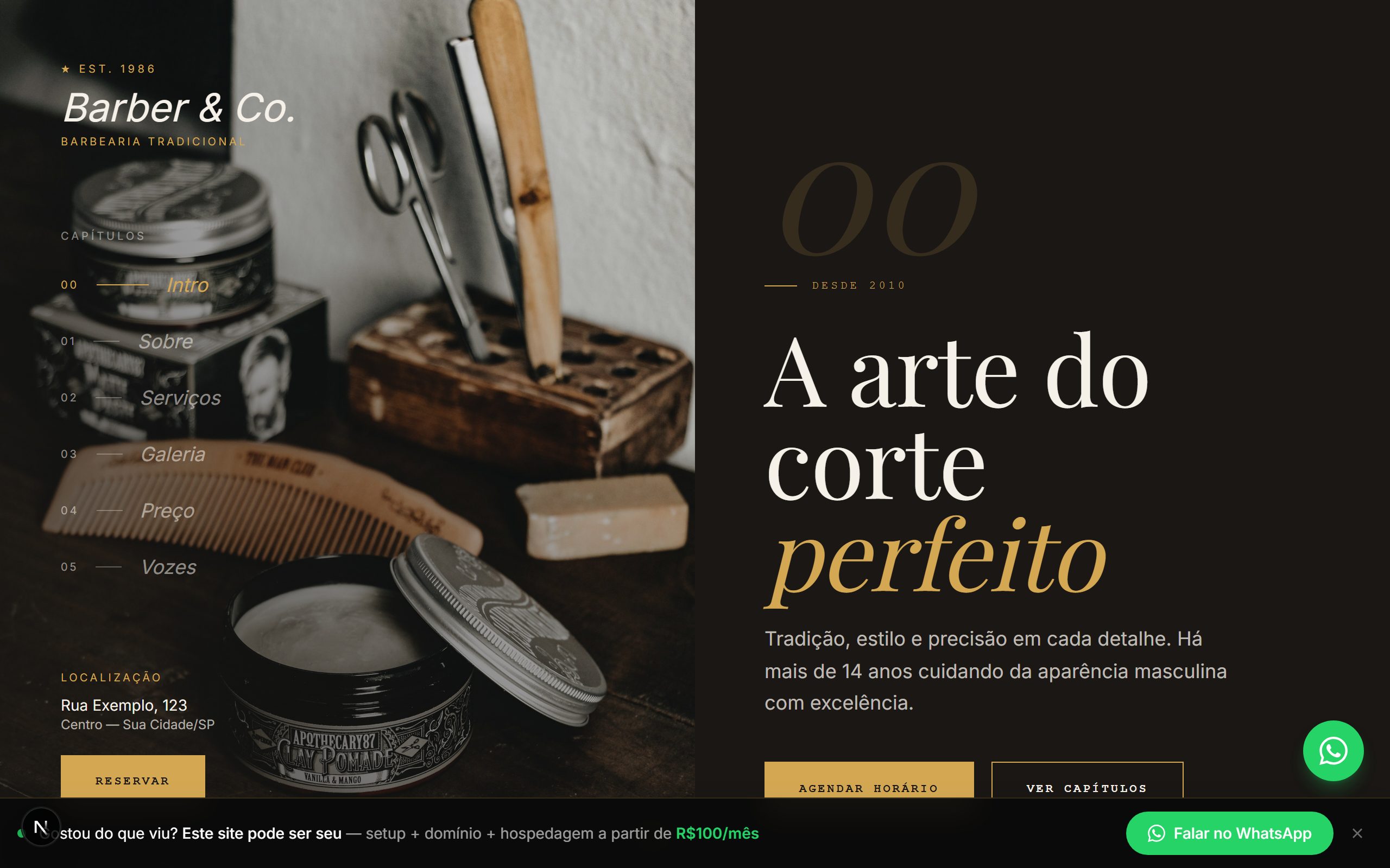 Site para Barbearia